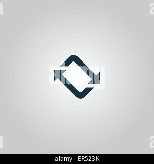 La filatura, frecce di rotazione Illustrazione Vettoriale