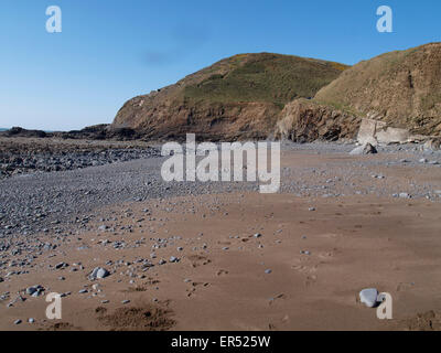Bocca Welcombe Beach, Devon, Regno Unito Foto Stock
