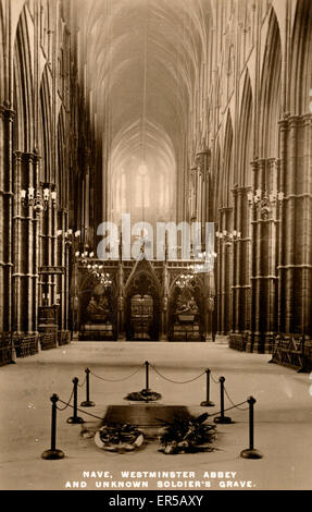 La tomba di nave e Milite Ignoto, Abbazia di Westminster Foto Stock