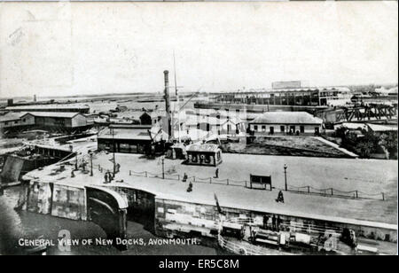 New Docks, Avonmouth, Bristol County Foto Stock