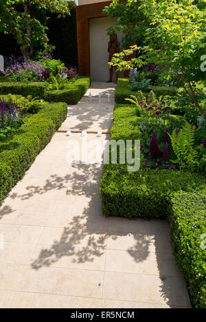 La Morgan Stanley Città Sane giardino, progettato da Chris Beardshaw, medaglia d'oro della RHS Chelsea Flower Show 2015 Foto Stock