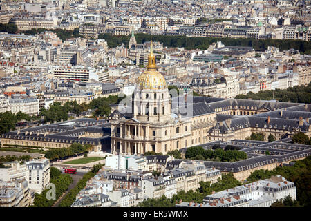 Vista dalla Tour Montparnasse, Parigi, Francia, Europa Foto Stock