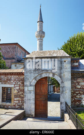 L'ingresso nord Piccola Hagia Sophia, ex chiesa dei Santi Sergio e Bacco, Istanbul Foto Stock