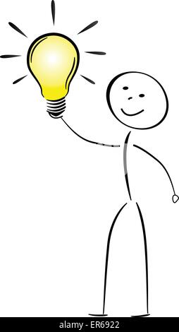 Illustrazione Vettoriale di idea disegno concetto astratto su sfondo bianco Illustrazione Vettoriale