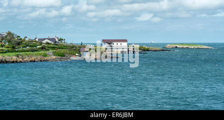 Moelfre villaggio di pescatori, Anglesey, Galles del Nord, Regno Unito Foto Stock