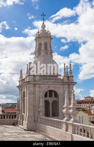 Sao Vicente de Fora dettagli architettonici di Lisbona, Portogallo Foto Stock