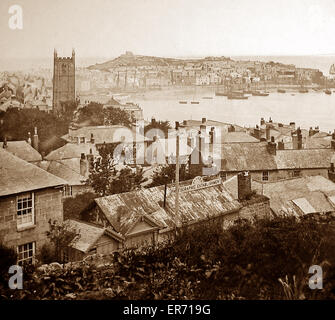 St Ives Cornwall periodo Vittoriano Foto Stock