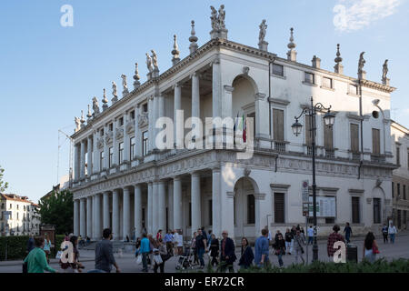 Palazzo Chiericati a Vicenza Italia. Architetto Andrea Palladio. Ora il Vicenza città museo. Foto Stock