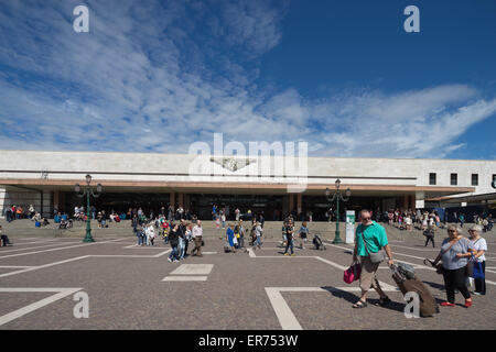 Stazione Ferroviaria di Venezia. Venezia Stazione Ferroviaria Santa Lucia. La Stazione di Venezia Santa Lucia. Foto Stock