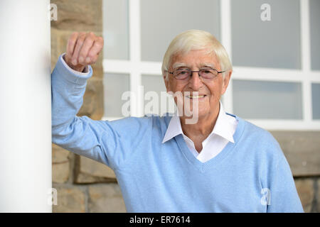 Sir Michael Morbo di Parkinson a 'Una Serata con Sir Michael Morbo di Parkinson' La Civic, Barnsley, Regno Unito. Immagine: Scott Bairstow/Alamy Foto Stock