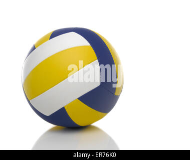 Volley ball su bianco Foto Stock