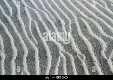 Creste di sabbia sulla spiaggia di Wildwood Crest, New Jersey Foto Stock