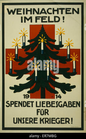 Weihnachten im Feld! 1914. Spendet Liebesgaben fur unsere KR Foto Stock