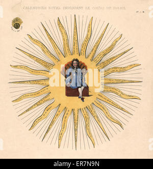 Calendario royal indiquant le cours du soleil Foto Stock