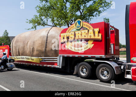 Idaho potato promozione carrello segno - USA Foto Stock