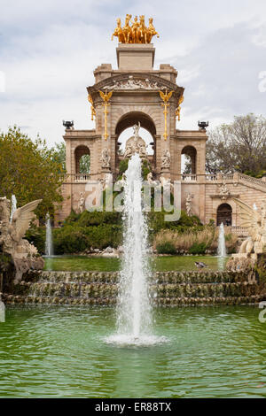 Cascada monumentale a Barcellona Foto Stock