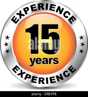 Illustrazione Vettoriale di diversi anni di esperienza icona Illustrazione Vettoriale