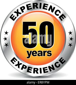 Illustrazione Vettoriale di diversi anni di esperienza icona Illustrazione Vettoriale