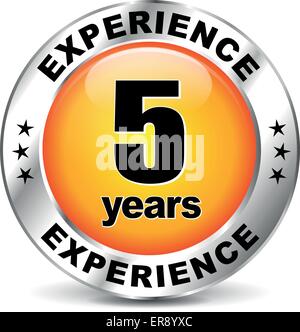 Illustrazione Vettoriale di diversi anni di esperienza icona Illustrazione Vettoriale
