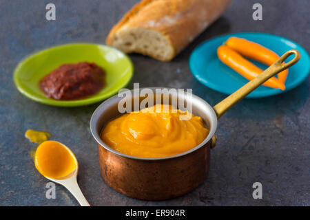 Purea di zucca Foto Stock