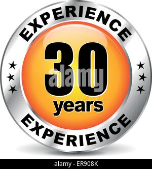 Illustrazione Vettoriale di diversi anni di esperienza icona Illustrazione Vettoriale