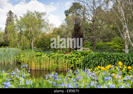 Longstock acqua parco giardino, John Lewis Leckford station wagon, Stockbridge, Hampshire, Inghilterra, Regno Unito Foto Stock