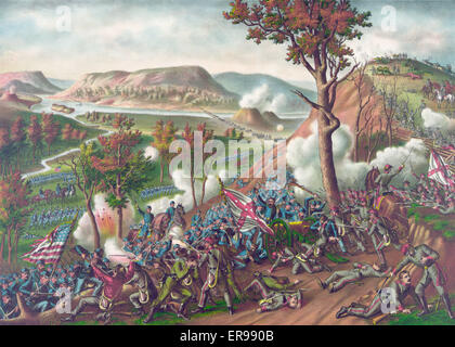 Battaglia di cresta missionaria - ha combattuto Novembre 23-25, 1863 Foto Stock