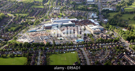 Vista aerea del Royal Stoke University Hospital, Staffordshire, Regno Unito Foto Stock