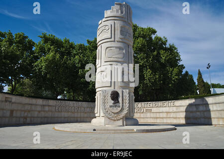 Duarte Pacheco monumento di Loule, Portogallo Foto Stock