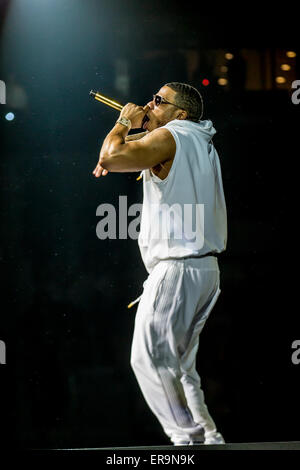 Auburn Hills, Michigan, Stati Uniti d'America. 29 Maggio, 2015. NELLY eseguendo il principale evento Gita presso il palazzo di Auburn Hills in Auburn Hills, MI su 29 maggio 2015 Credit: Marc Nader/ZUMA filo/Alamy Live News Foto Stock