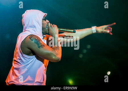 Auburn Hills, Michigan, Stati Uniti d'America. 29 Maggio, 2015. NELLY eseguendo il principale evento Gita presso il palazzo di Auburn Hills in Auburn Hills, MI su 29 maggio 2015 Credit: Marc Nader/ZUMA filo/Alamy Live News Foto Stock