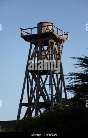 Water Tower in Mendocino California USA Foto Stock