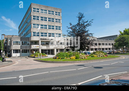 Crawley, Municipio 1960 Architettura Surrey, Inghilterra, Foto Stock