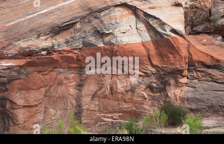 Roccia Arenaria strati nel Canyon Country di Southern Utah Foto Stock