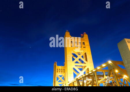 Il Tower Bridge Sacramento Foto Stock