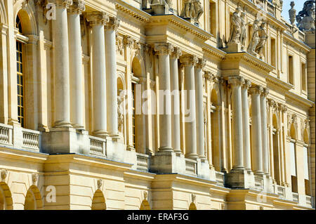 Chateau Versailles front Ile de France Francia Europa Foto Stock