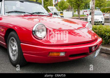 Parte anteriore di una Alfa Romeo Spider Foto Stock