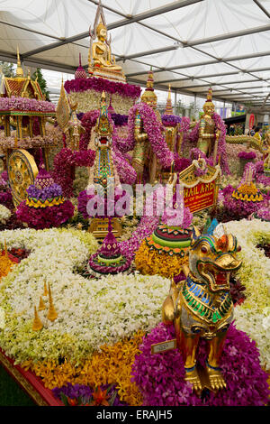 Thailandia fiori in mostra al grande Pavillon della RHS Chelsea Flower Show 2015 Foto Stock