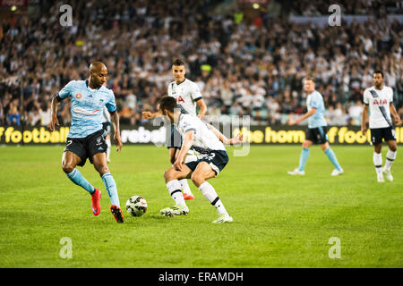 Sydney, Australia. Il 30 maggio 2015. International amichevole tra Sydney FC e Tottenham sprona a ANZ Stadium di Sydney Credito: MediaServicesAP/Alamy Live News Foto Stock