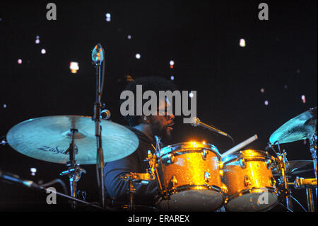 Philadelphia, Pennsylvania, USA. Il 30 maggio 2015. Ricerca di amore, di radici Band, effettuando in corrispondenza delle radici Picnic 2015 al Festival Pier in Philadelphia Credito: Ricky Fitchett/ZUMA filo/Alamy Live News Foto Stock