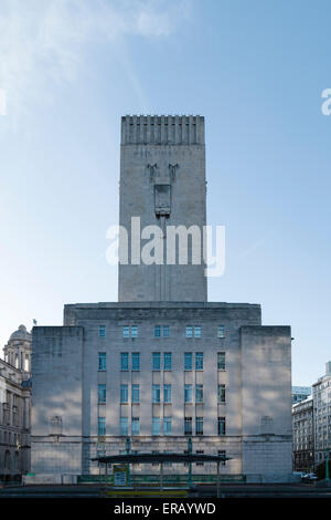 Il George del Dock di ventilazione e di controllo stazione di Queensway Tunnel, un palazzo in stile Liberty al Pier Head, Liverpool. Foto Stock