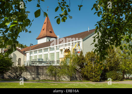 Pomeriggio di primavera di Aarau, Canton Argovia, Svizzera. Foto Stock