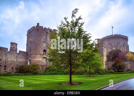 Il Castello di Windsor, Windsor, Berkshire, Inghilterra, Regno Unito Foto Stock