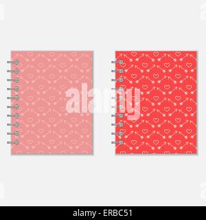 Amore design diario Illustrazione Vettoriale