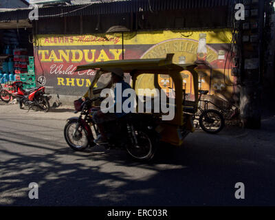 Il triciclo taxi in Boracay, Filippine Foto Stock