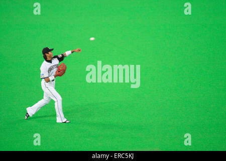 Atsunori Inaba è uno dei più noti e più longevo giocatori in Hokkaido Nippon Ham Fighters Foto Stock