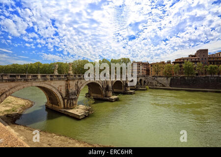 Sant'Angelo ponte di Roma Foto Stock