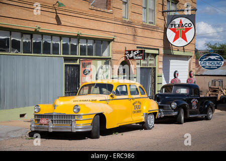 American Classic Cars presso la banchina, Bisbee, Arizona, Stati Uniti d'America Foto Stock