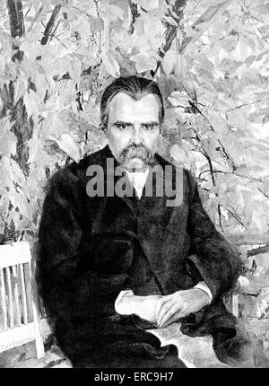 1890s 1894 Friedrich Wilhelm Nietzsche filosofo tedesco Foto Stock