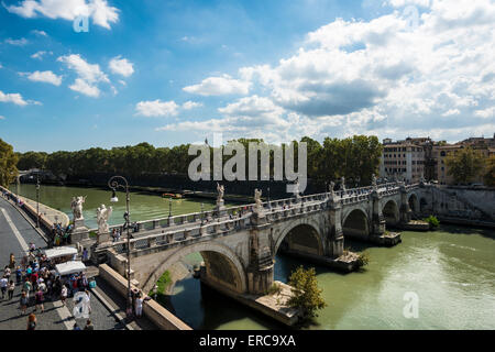 Ponte Sant'Angelo, Roma, lazio, Italy Foto Stock